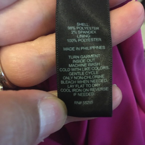 Express black lace party dress with pink underlay. Size 4 - Picture 4 of 5